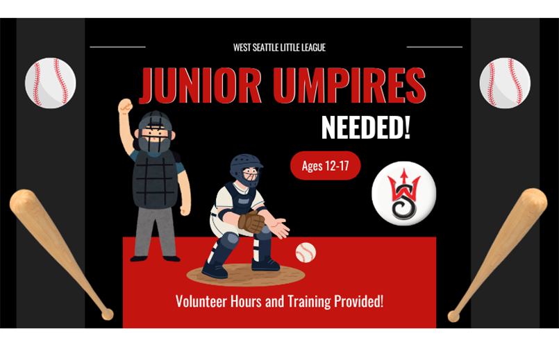 Junior Umpires Needed!