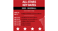 2025 All-Stars BASEBALL Key Dates