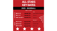 2025 All-Stars BASEBALL Key Dates