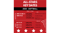 2025 All-Star - SOFTBALL Key Dates